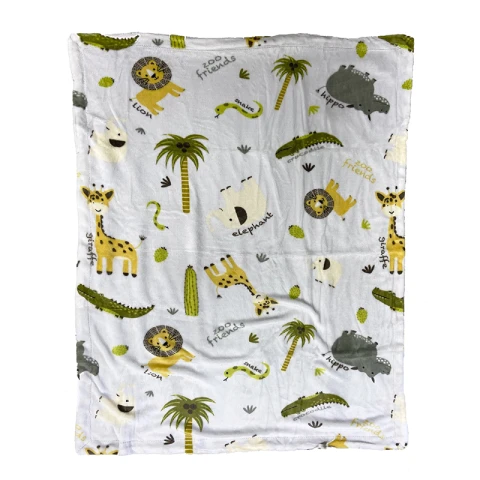 Frazada Corderito Flannel para Bebés 75 X 100 cm ZOO