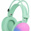Auricular Inalambrico Gamer Luz Rgb VERDE