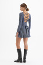 VESTIDO GALES Celeste