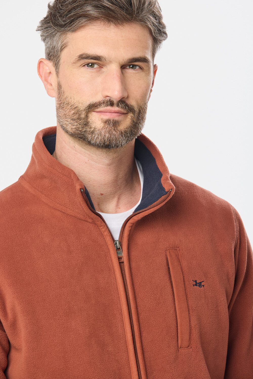 CAMPERA POLAR DE ABRIGO Terracota