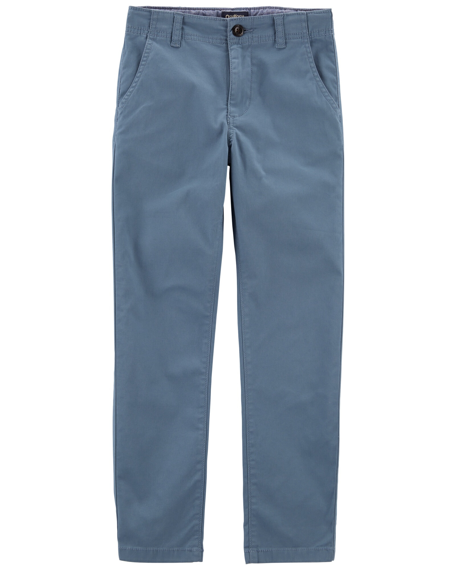 Pantalón de sarga elastizada rectos Sin color