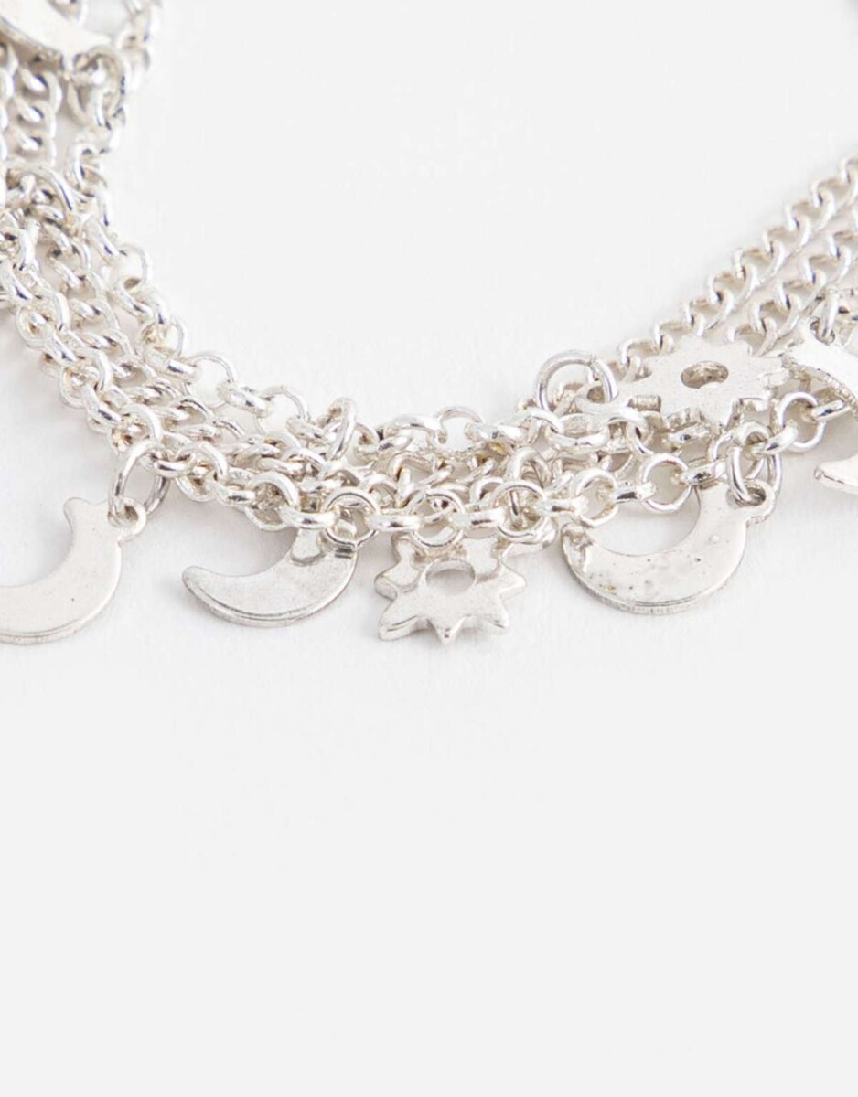 Pulsera Flexible Bañada En Plata - Plateado 