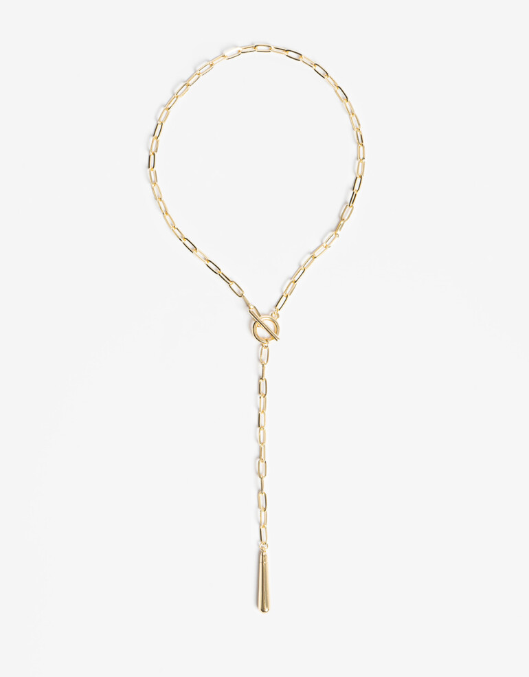Collares Cortos Special Price Collar Corto Eslabones Metal - Dorado
