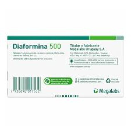 Diaformina 500 Mg 60 Comprimidos | Medicación Diabetes Diaformina 500 Mg 60 Comprimidos | Medicación Diabetes