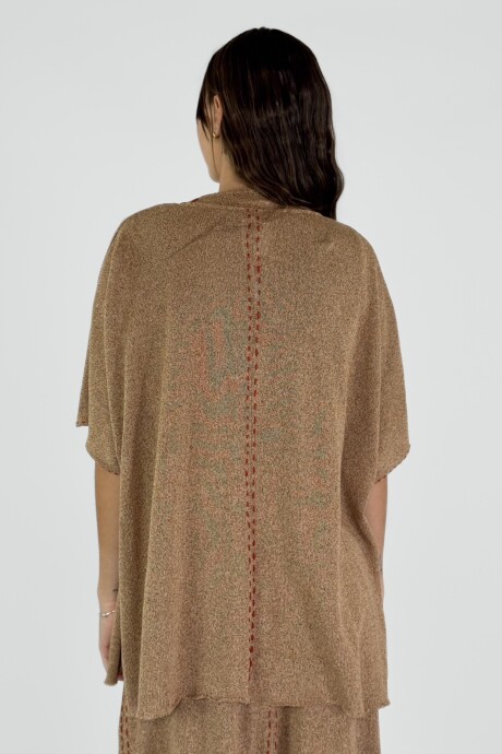 SACON TEJIDO EN LINO FILIPA Camel