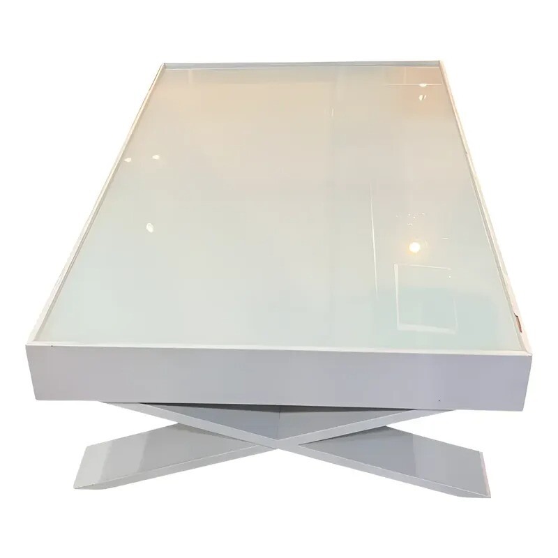 Mesa de centro con tapa de vidrio - PRODUCTO CON DETALLES - Mesa de centro con tapa de vidrio - PRODUCTO CON DETALLES -