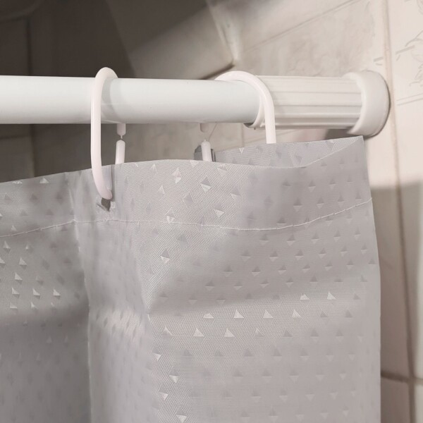 Cortina De Baño Ducha De Vinilo Plástico Varios Diseños Color Variante Gris