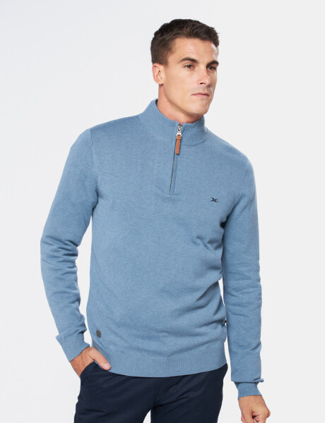 BUZO TEJIDO MEDIO CIERRE Denim
