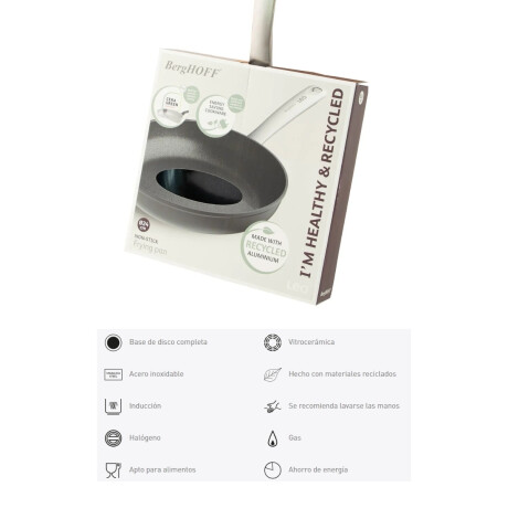 Sarten 24 cm Aluminio Reciclado Graphite Berghoff Sarten 24 cm Aluminio Reciclado Graphite Berghoff