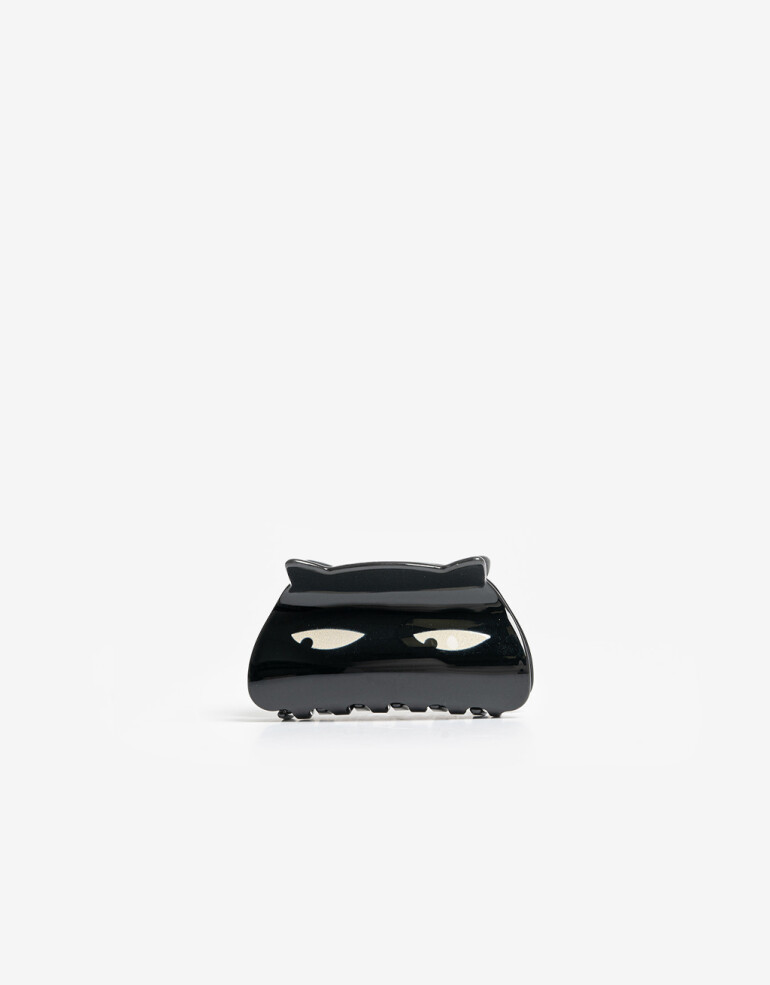 Broche Halloween Broche Acrílico Gato Negro - Negro