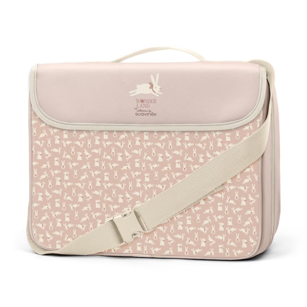 Silla de comer portatil SUAVINEX alzador mesa rosado