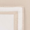 Acolchado Queen 290x250 Finezza 400 hilos - Pilar Blanco y Beige