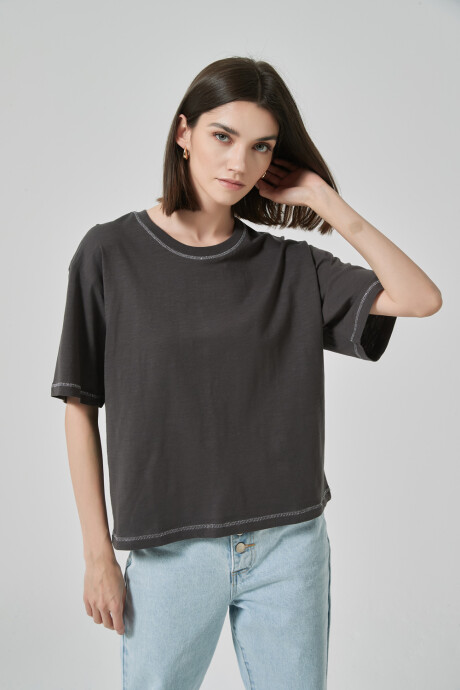 Remera Toffoli Gris Oscuro