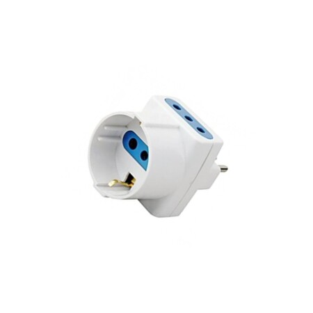 ADAPTADOR DERIVADO 1 SCHUKO 2 MODULAR Blanco