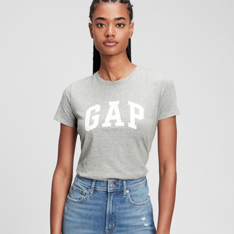 V-GAP SS CLSC TEE B10 GREY HEATHER