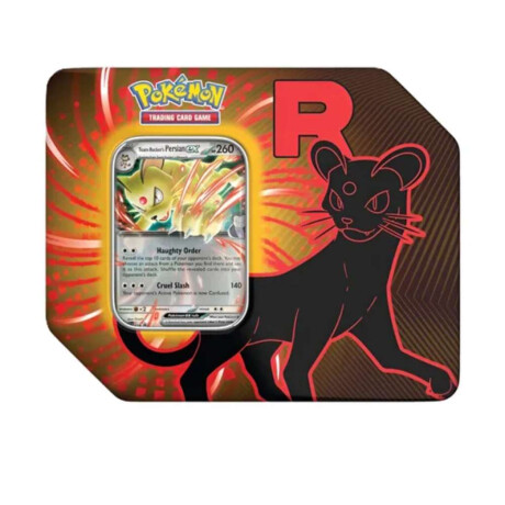 Pokemon Tin (Lata) Team Rocket Persian Ex Ingles