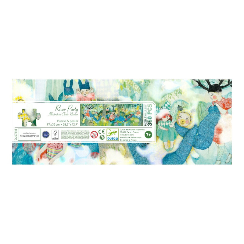 Puzzle Gallery River Party 350 Pzs Djeco Puzzle Gallery River Party 350 Pzs Djeco