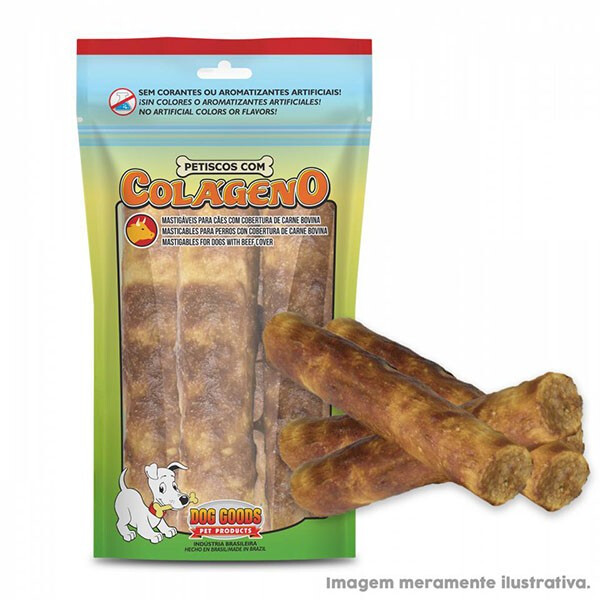 ROLL COLÁGENO MEDIUM DOG GOODS CARNE X4 100G ROLL COLÁGENO MEDIUM DOG GOODS CARNE X4 100G