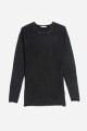 Sweater manga ranglán NEGRO