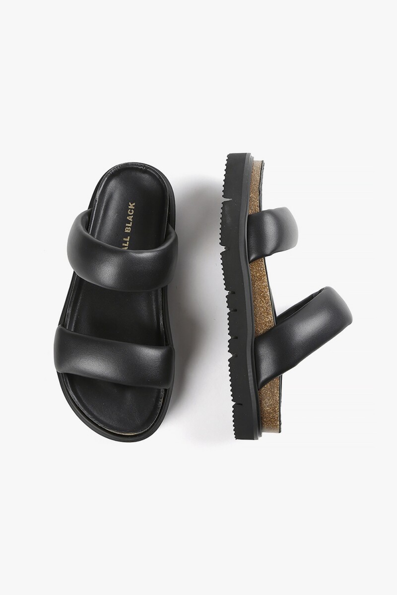 SANDALIA LUGG PUFF Negro