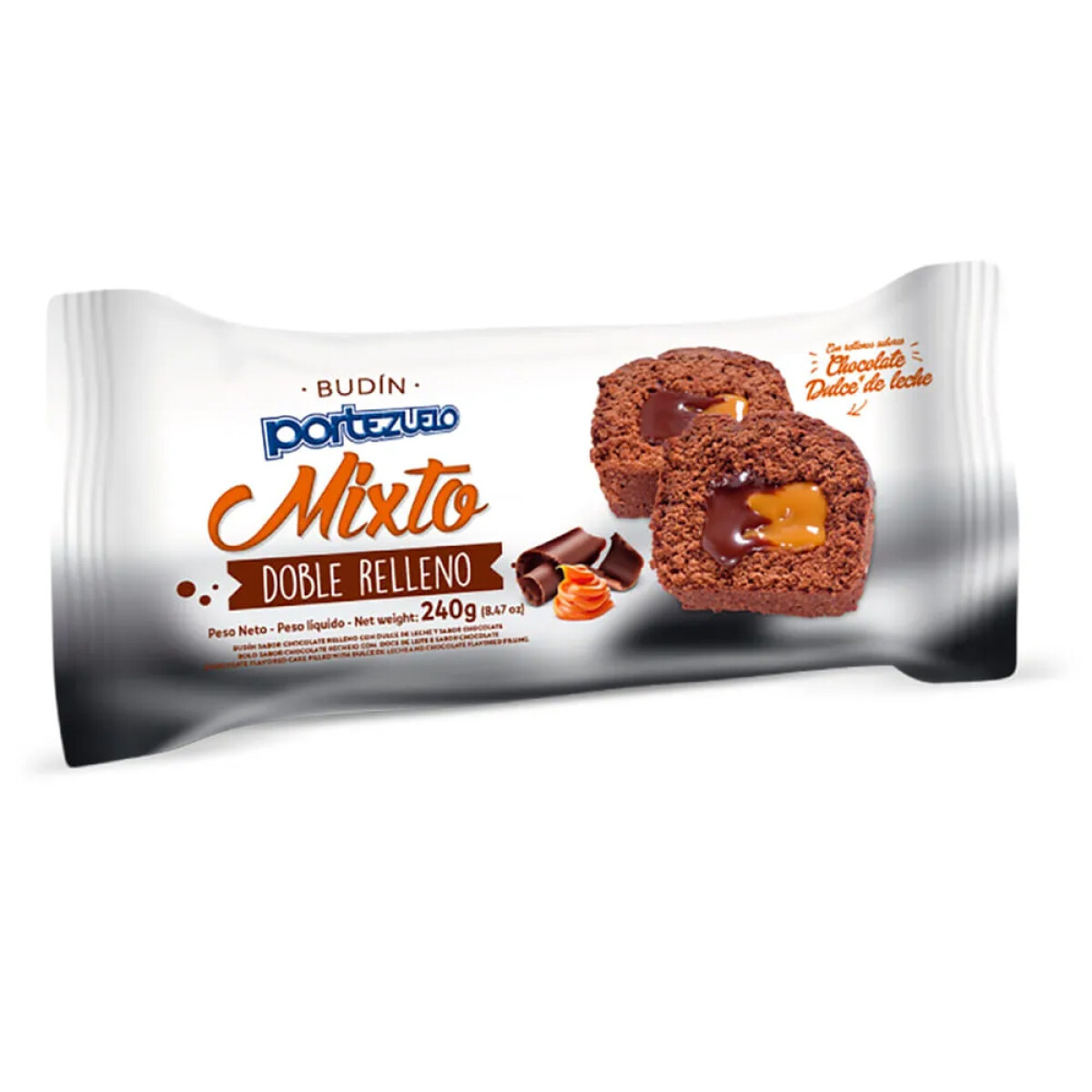 Budin Portezuelo 240grs Relleno - Mixto 