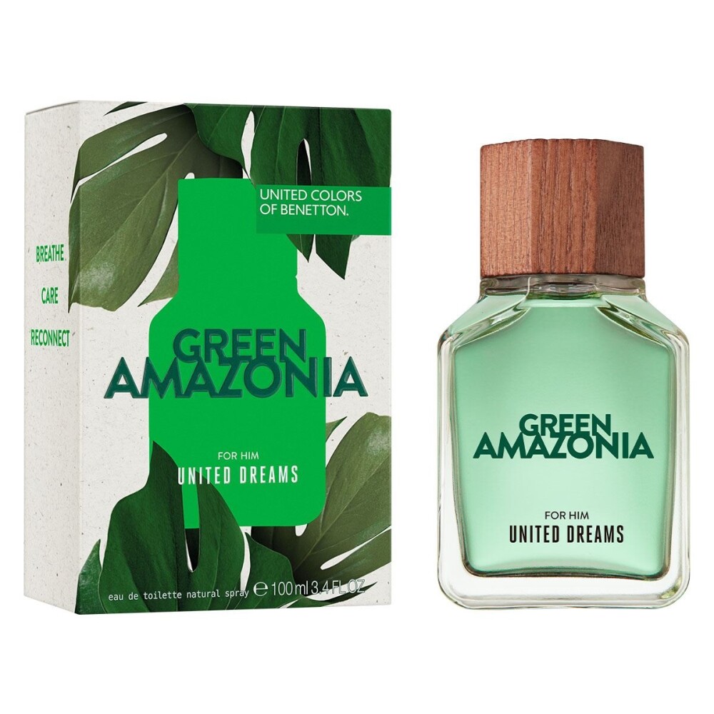 Benetton United Dreams Green Amazonia Hombre (Edición Limitada 2024) Eau de Toilette 100ml - Masculino