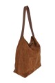 Tote bag de cuero con gamuza Oxido