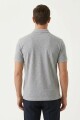 Remera m/c polo basica GRIS MELANGE
