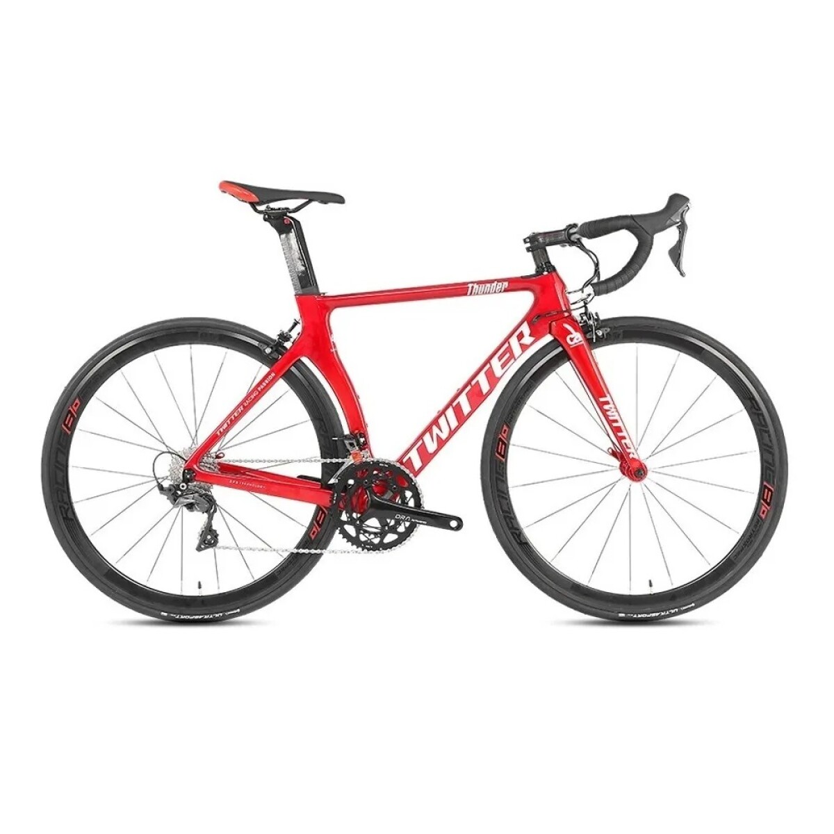 BICICLETA TWITTER THUNDER CB 22S/700C/T52 BK/RD 