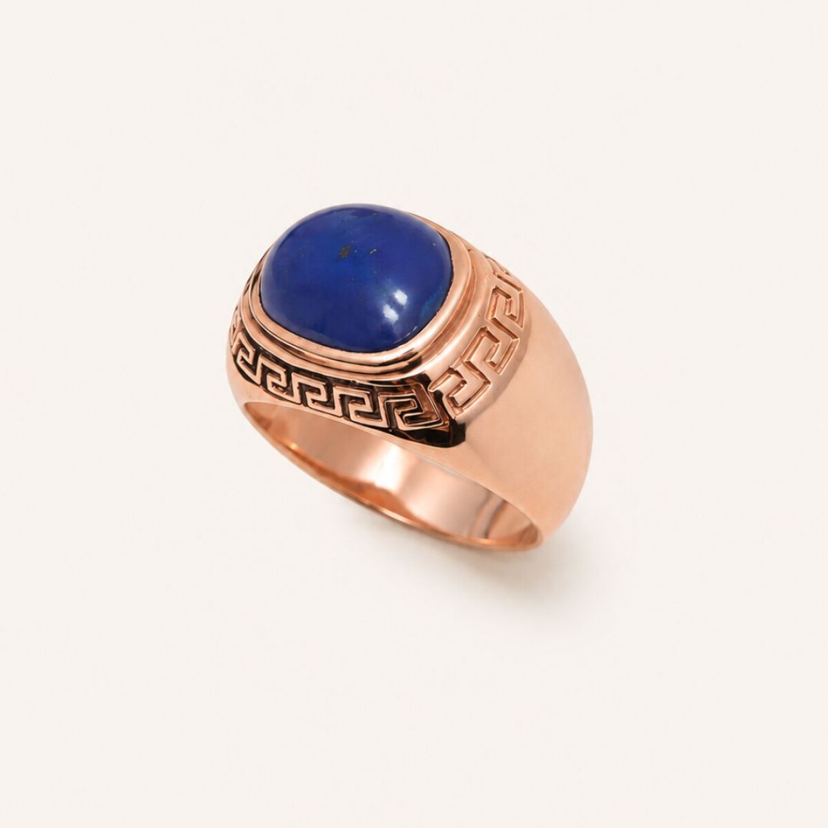 Anillo Griego - Plata y Baño 