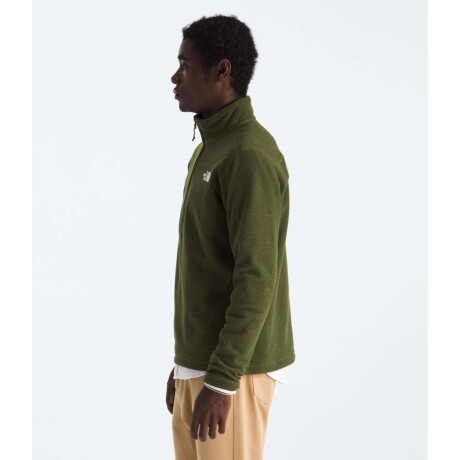 Buzo Polar Textured cierre de 1/4 hombre Woodland Green Heather
