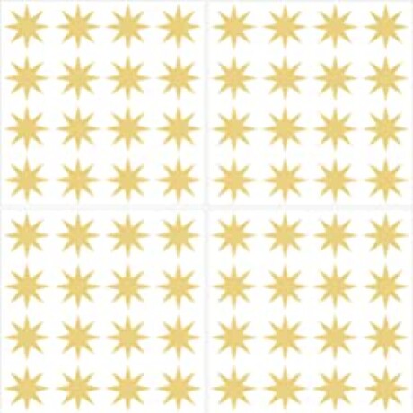 WALLPOPS METALLIC GOLD STARS N/A