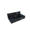 Mueble de baño suspendido de porcelanato Negro Milano 84 cm con bacha incorporada Mueble De Baño Suspendido De Porcelanato Negro Milano 84 Cm Con Bacha Incorporada