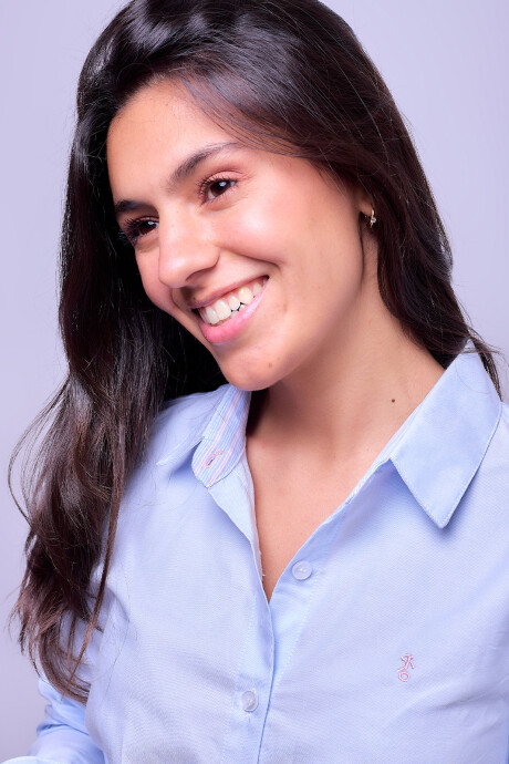 Camisa Dama Clásica Celeste Lisa