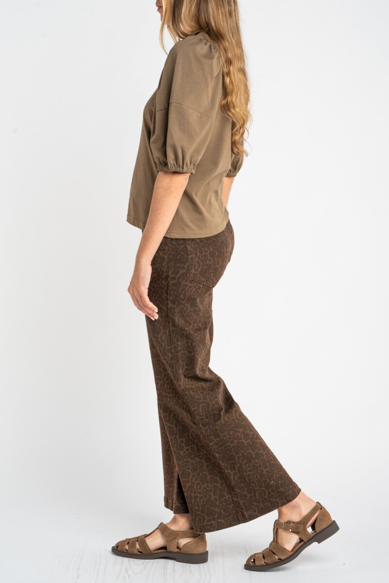 Remera Algodón Manga Globo Safari