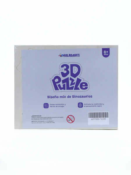PUZZLES 3D SERIE DINOSAURIOS MIX BEIGE