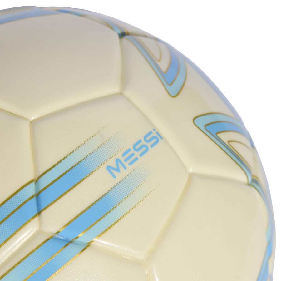 Pelota Adidas Messi Mini Beige - Celeste