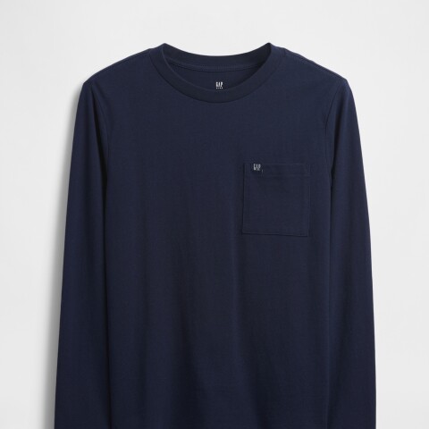 FRCH LS ORIGINAL LOGO POCKET TEE NAVY UNIFORM