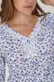 CAMISÓN ESTAMPADO AZUL CON FLORES