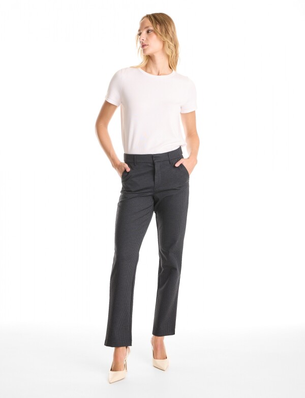 Pantalon Gales NEGRO/GRIS