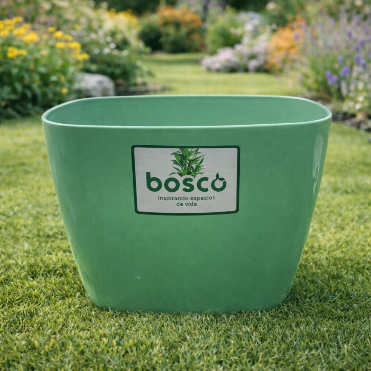 MACETAS CUADRADA 18 CM UMBRA VERDE 