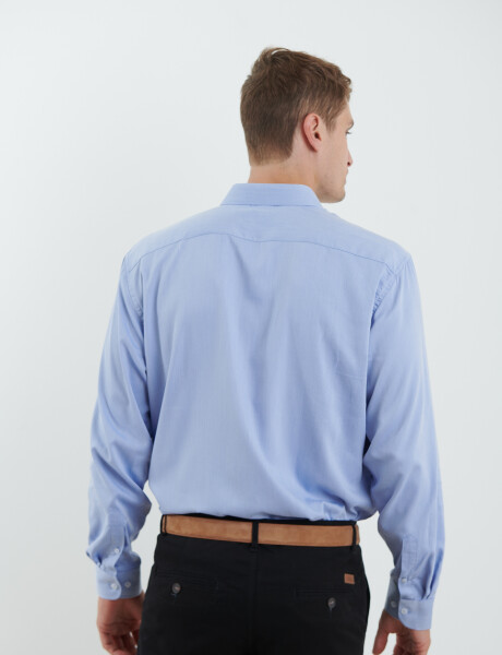 012628 CAMISA HARRINGTON LABEL Azul