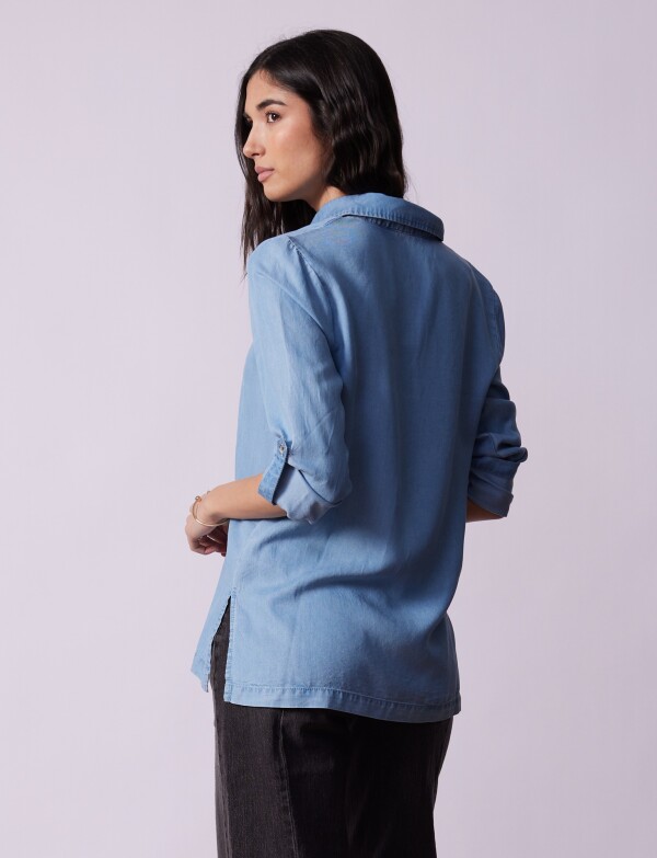 Blusa Lyocell JEAN CLARO