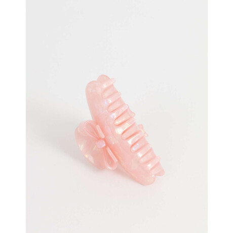 Broche Con Moño Rosa Claro