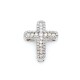 Cruz en oro 18k blanco y brillantes Cruz en oro 18k blanco y brillantes