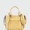 Longchamp -Cartera de cuero con correa extraible, 3D Amarillo Pastel
