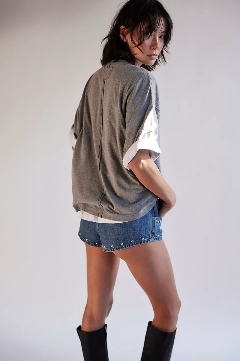 WTF PERFECT OVERSIZED TEE Gris
