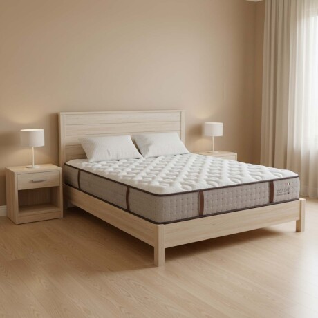 COLCHÓN SUPER KING RESORTESPOCKET GRIS VICENZO LÁTEX NATURAL