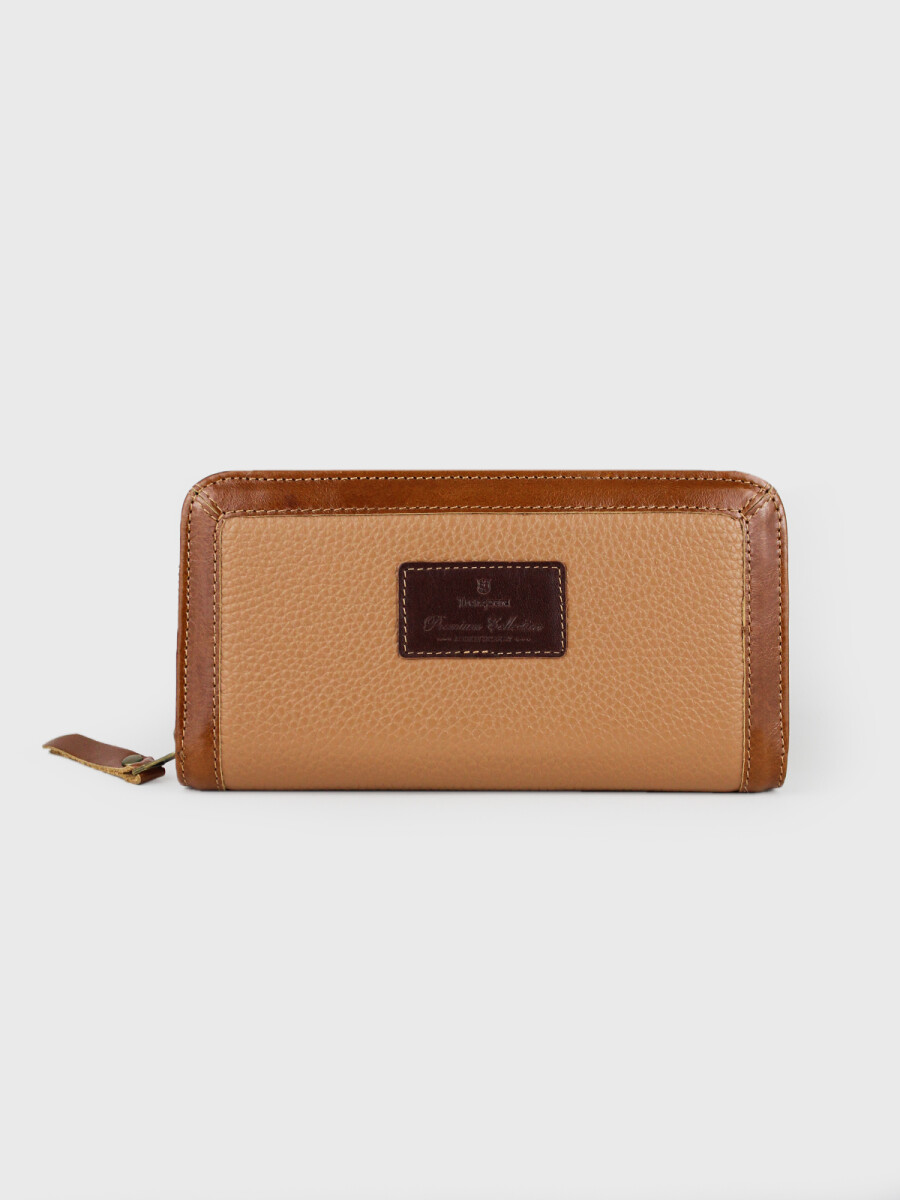 Billetera Cala con marco - Beige 
