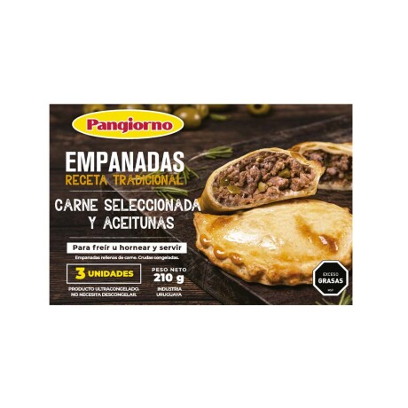 Empanadas De Carne Y Aceituna Pangiorno 3und. Empanadas De Carne Y Aceituna Pangiorno 3und.